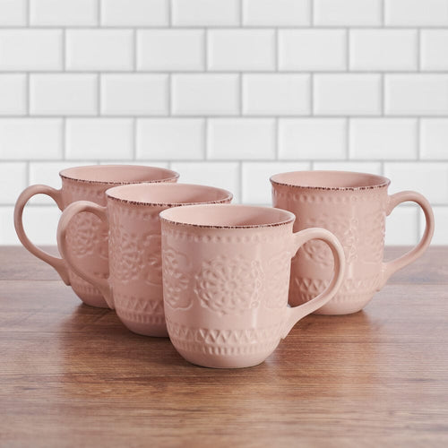 Chateau Pink Set of 4 Mugs