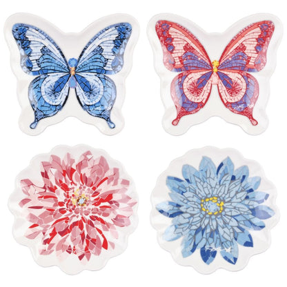 Dolly Parton Mosaic Set of 4 Figural Appetizer Dessert Plates