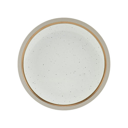 Ezra Taupe 16 Piece Dinnerware Set, Service for 4