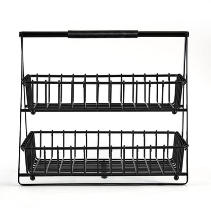 Flax 2 Tier Storage Basket