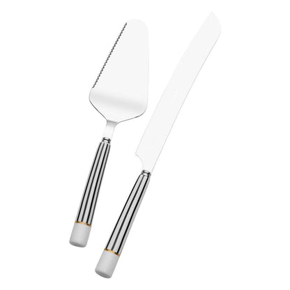 French Cafe 2 Piece Cake Knife and Server Set