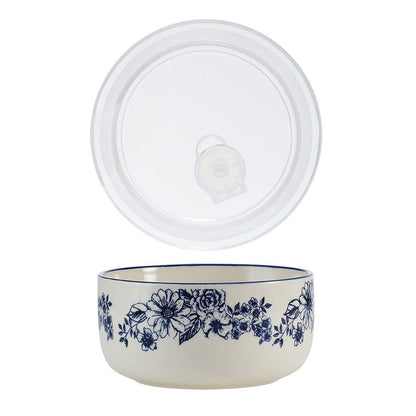Gabriela Blue Set of 2 Storage Bowls with Lids