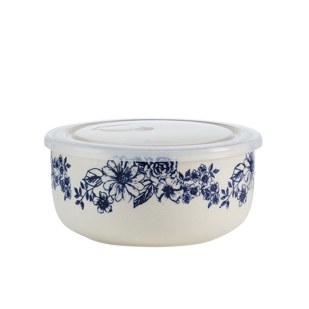 Gabriela Blue Set of 2 Storage Bowls with Lids