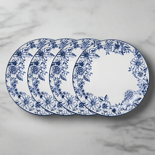 Gabriela Blue Set of 4 Dinner Plates