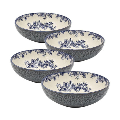 Gabriela Blue Set of 4 Pasta Bowls