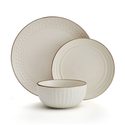 Janelle 12 Piece Dinnerware Set, Service for 4