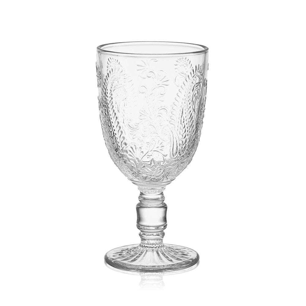 Fitz and Floyd Maddi Goblets Set of 4, Clear