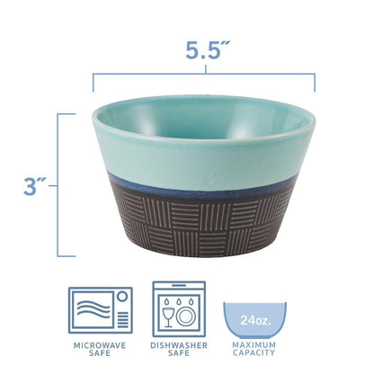 Marcus Conical Set of 6 Soup Cereal Bowls, Assorted