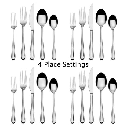 Olivia 20 Piece Flatware Set, Service for 4