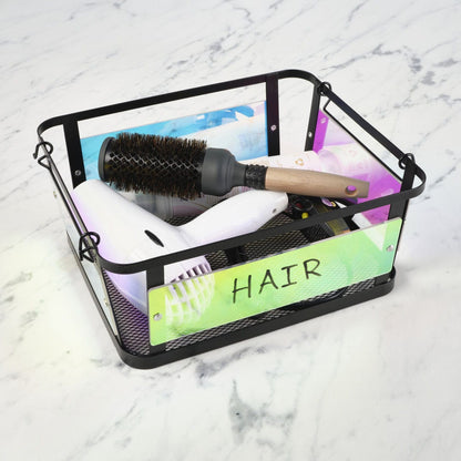 Ava Iridescent Stackable Storage Basket