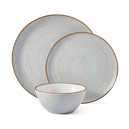 Rowan Gray Service 12 Piece Set, Service for 4