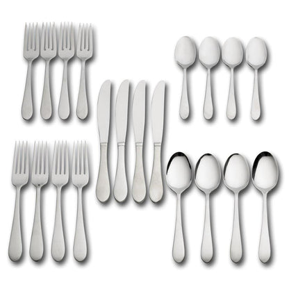 Salisbury Satin 20 Piece Flatware Set, Service for 4