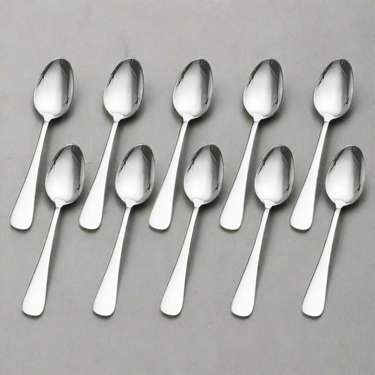 Satin Symmetry Set of 10 Dinner Spoons