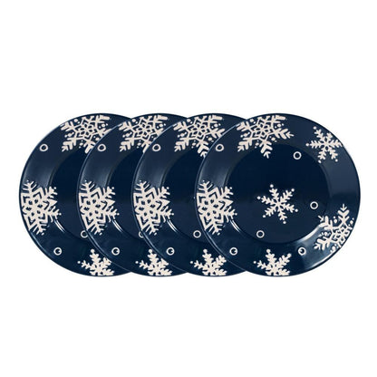 Snow Flurry Set of 4 Salad Plates