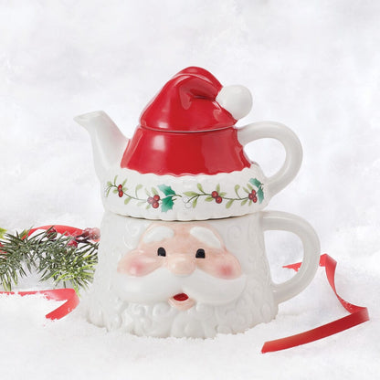 Winterberry® Santa Tea Server For One