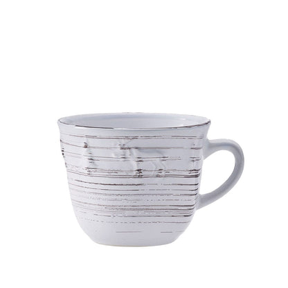 Trellis Lodge White 16 Piece Dinnerware Set, Service for 4