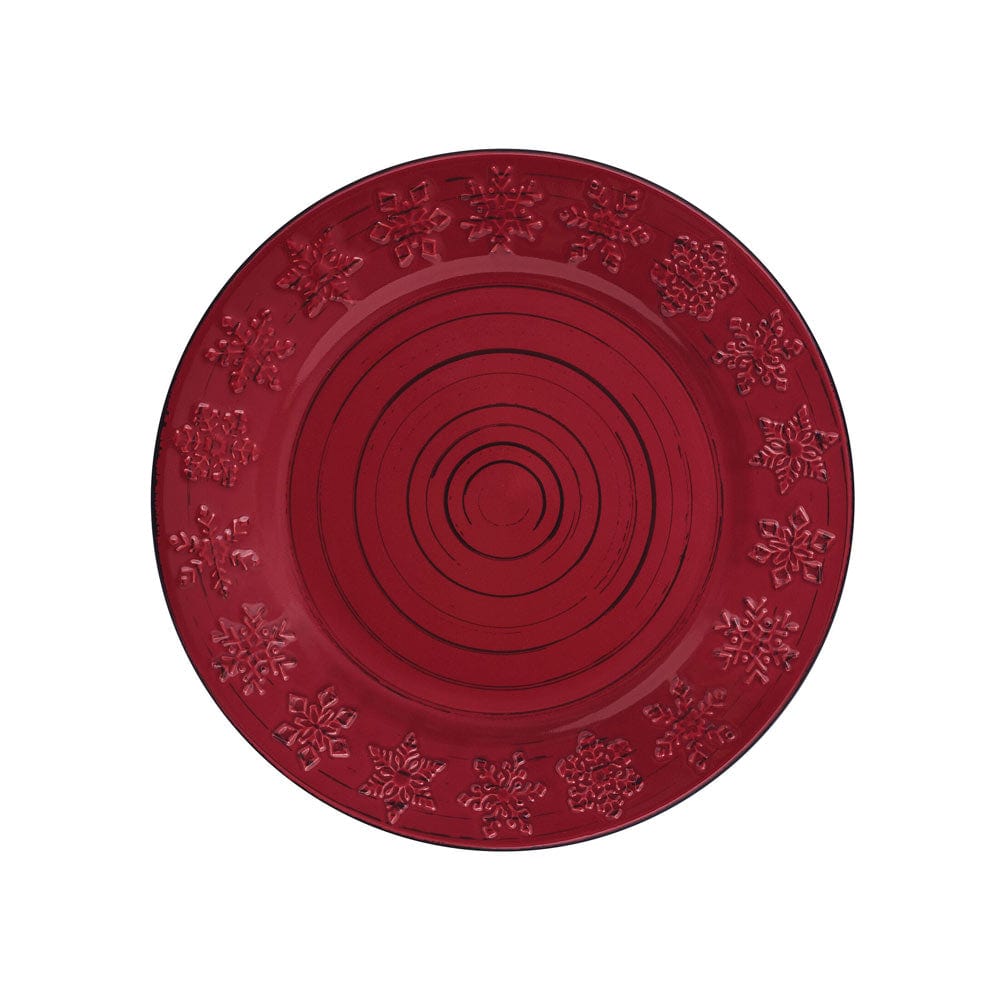 Trellis Snowflakes 12 Piece Dinnerware Set, Service for 4