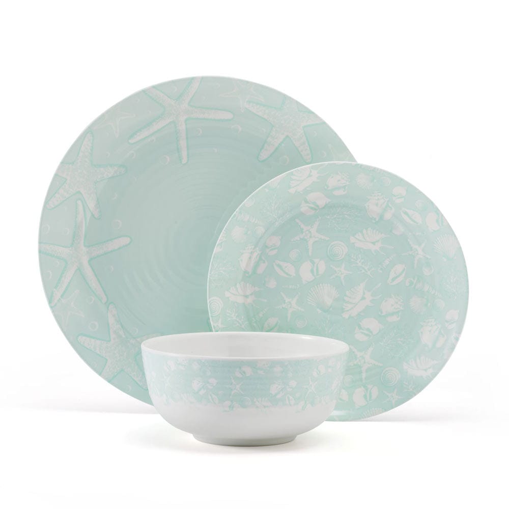 Venice 12 Piece Outdoor Melamine Dinnerware Set, Service for 4