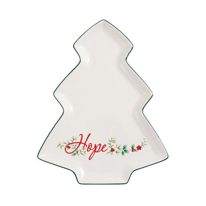 Winterberry® Hope Christmas Tree Plate
