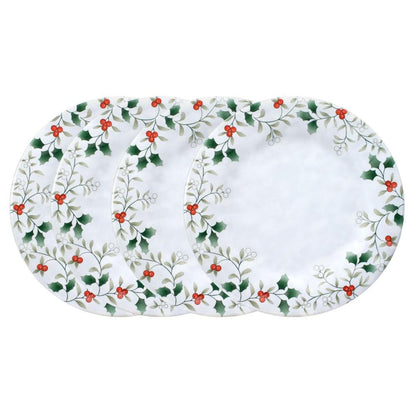 Winterberry® Set of 4 Melamine Dinner Plates