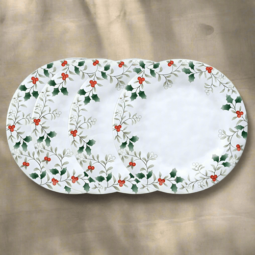 Winterberry® Set of 4 Melamine Dinner Plates