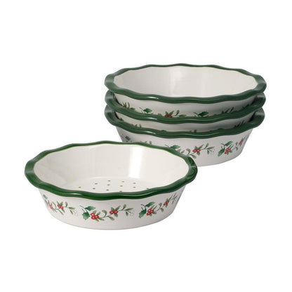Winterberry® Set of 4 Mini Pie Plates