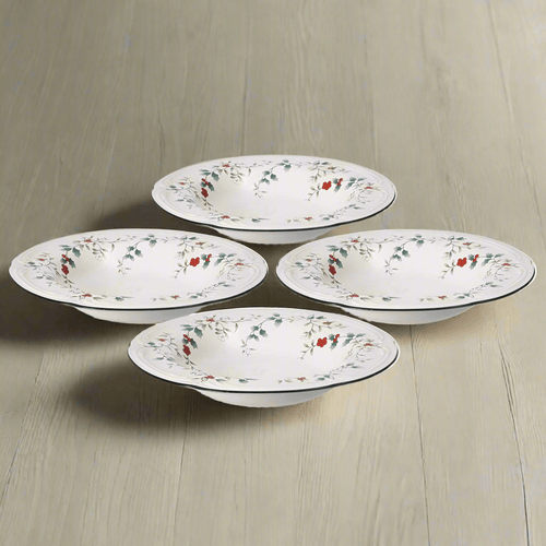 Winterberry® Set of 4 Rim Soup Bowls