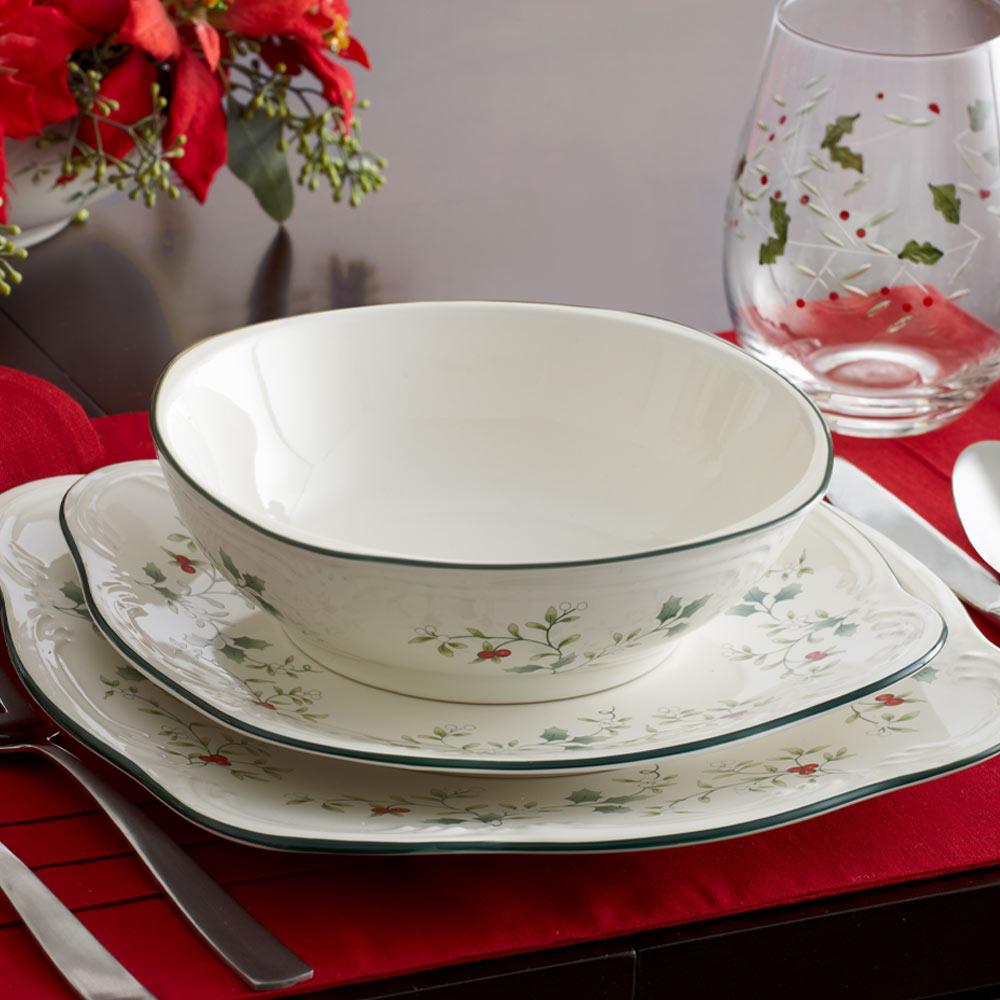 Winterberry® Set of 4 Square Soup Cereal Bowls
