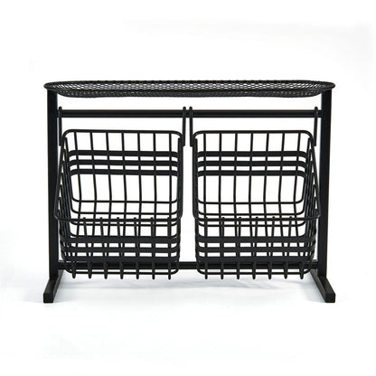 Wrapped Band 2 Tier Storage Basket